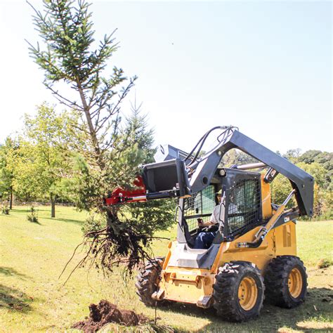 can a skid steer remove trees|skid steer attachment for tree removal.